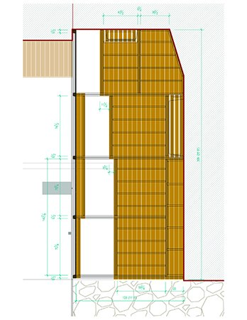 Court et terrasse, Rue de Bordeaux - 25point4